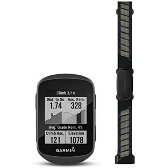 Garmin Edge 130 Plus con HRM-Dual, ciclocomputador GPS compacto con funciones de entrenamiento